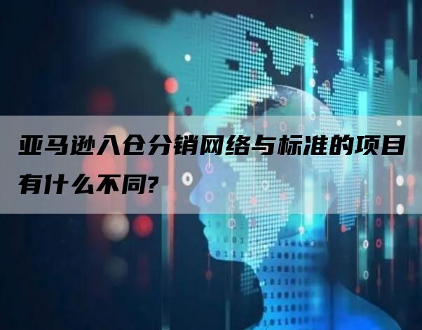 亚马逊入仓分销网络与标准的项目有什么不同?