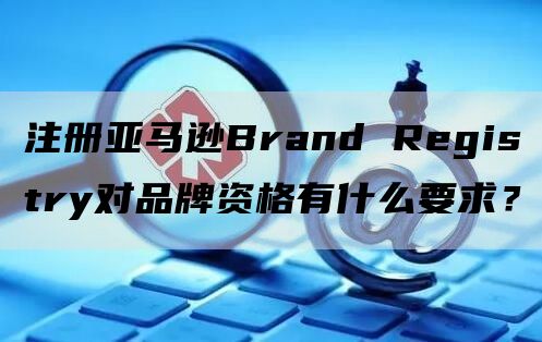 注册亚马逊Brand Registry对品牌资格有什么要求？